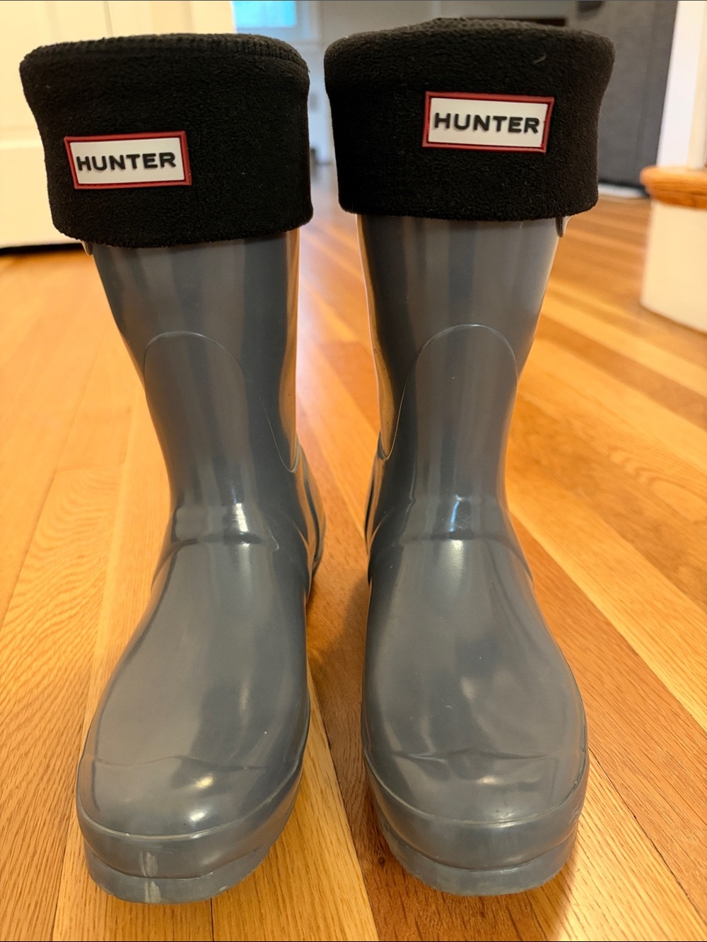 Hunter Original Short Grey Rain Boots